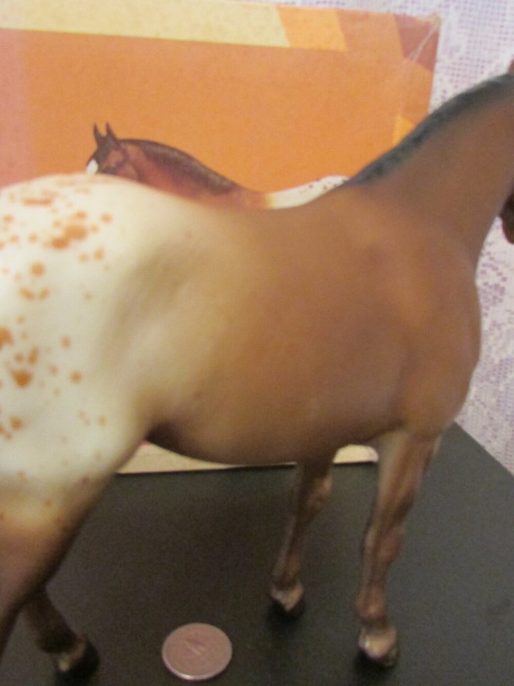 Breyer Vintage Sandy Bay Appaloosa Quarter Horse Yearling #103 1971-1988 w/box - Picture 10 of 16